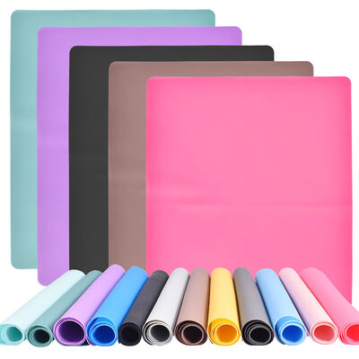 Pad de silicona rectangular agrandado, pad de mesa, película de silicona antideslizante DIY proceso de moldeo de pegamento por goteo, pad de goma