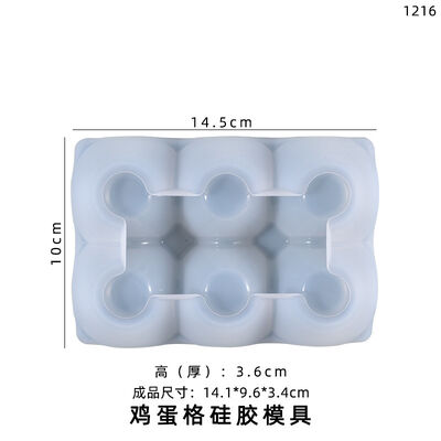 Molde cuentagotas de cristal DIY, rejilla creativa para huevos, adorno de almacenamiento de huevos, molde de silicona, venta al por mayor