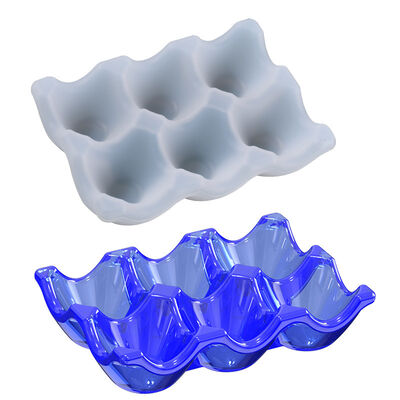 Molde cuentagotas de cristal DIY, rejilla creativa para huevos, adorno de almacenamiento de huevos, molde de silicona, venta al por mayor