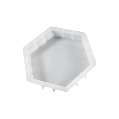 Caída de resina cuerpo geométrico gran hexagonal libro de archivo molde gran, mediano, pequeño hexagonal muestra silicona molde