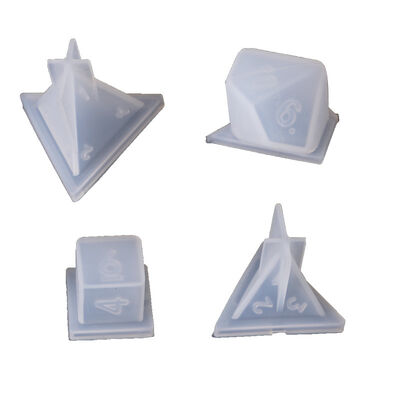 DIY crystal dropper mold, dice, dice, round corners, multi specification digital game mirror silicone mold