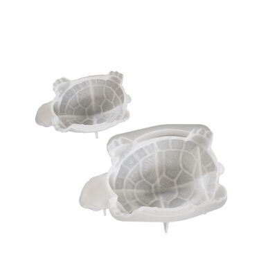 DIY pegamento de caída 3D estereoscópico tamaño de tortuga molde de silicona aromaterapia yeso vela colgante molde de tortuga