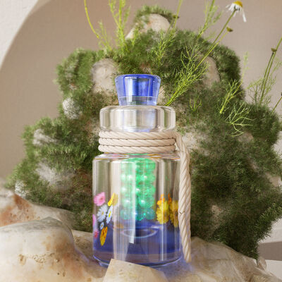 Botella de derivación de gel de goteo de cristal DIY, botellas de deseos de luz nocturna múltiple, botellas de aromaterapia, botellas de arena fluida, moldes de silicona