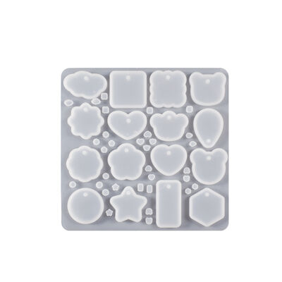 Crystal Drip Glue DIY Full page Jewelry Earstuds Non polishing Rounded Pendant Key Hanging Jewelry Silicone Mold