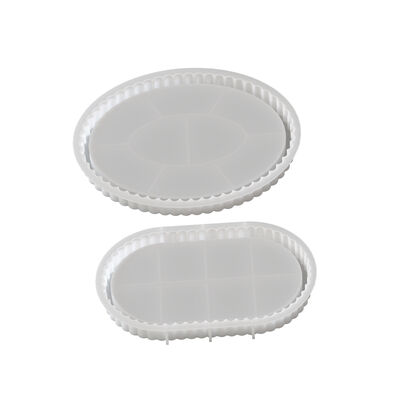 DIY circular stripe elliptical gear lace tray silicone mold aromatherapy resin gypsum mold