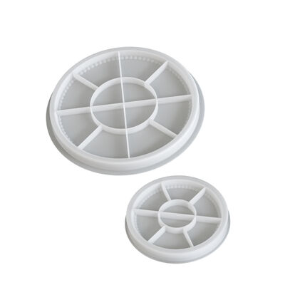 Circular Bubble Bead Tray Storage Box Dropping Mold DIY Aromatherapy Gypsum Dish Silicone Mold
