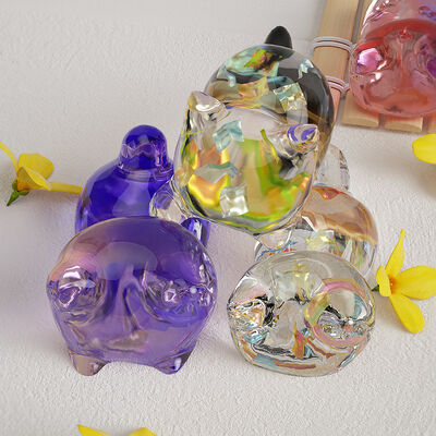 DIY crystal dropper 3D 3D 3D 3D cute cat with cat back, keychain, pen holder, gypsum ornament, silicone mold