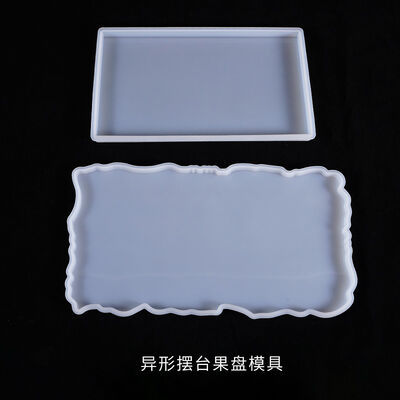 DIY crystal dropper mold irregular shaped mold rectangular fruit tray table ornament silicone mold