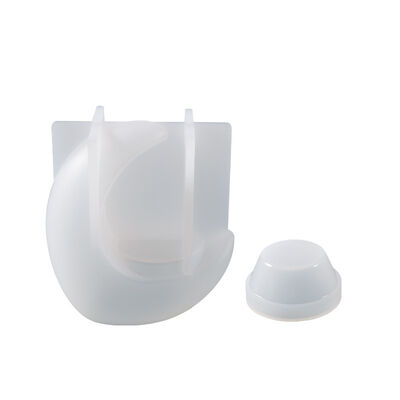 DIY Crystal Dropping Resin Grinding Tools Half Moon Candlestick Ornament Silicone Mold Source Wholesale