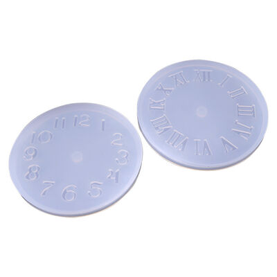 Mirror spot wholesale clock molds, large and small crystal dropper rubber clock silicone molds, handmade molds
