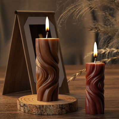 DIY Crystal Dropping Gel Water Wave Wave Pattern Silicone Mold Cylinder Irregular Aromatherapy Candle Gypsum Grinding Machine