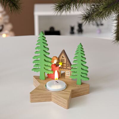 Crystal Drip Glue Resin Gypsum Christmas Tree Elk Angel Plaque Pentagram Candlestick Silicone Mold