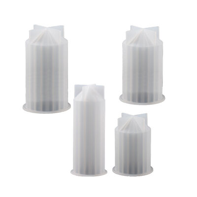DIY Crystal Dropping Resin Candle Grinding Stripe Cylindrical Vertebral Pendulum Jewelry Silicone Mold