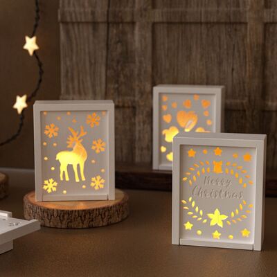 DIY gypsum cement Christmas snowflakes reindeer Christmas tree angel hollow Easter egg lamp silhouette silicone mold
