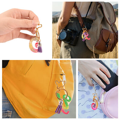 DIY crystal dropper silicone mold shaped 26 English letter earring pendant bracelet key pendant