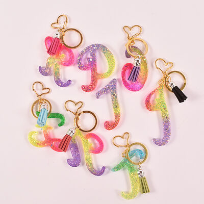 DIY crystal dropper silicone mold shaped 26 English letter earring pendant bracelet key pendant
