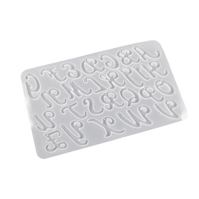 DIY crystal dropper silicone mold shaped 26 English letter earring pendant bracelet key pendant
