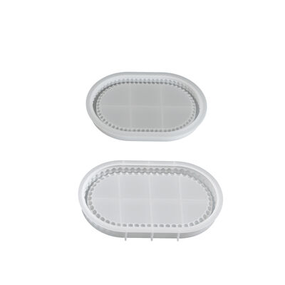 DIY elliptical bubble bead bead bead tray ornament drip glue mold aromatherapy gypsum dish silicone mold