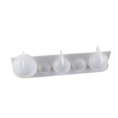 DIY crystal dropper resin five in one 20 25 30 35 40mm spherical candle silicone mold