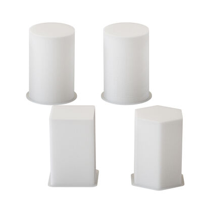 DIY Glue Dropping Geometric Aromatherapy Candle Silicone Mold Cylindrical Leather Pattern Square Hexagonal Gypsum Pendant Dropping Mold