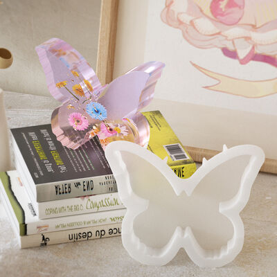 DIY Drip Glue Mold Large Butterfly Stereoscopic Book Stand Aromatherapy Gypsum Candle Silicone Mold