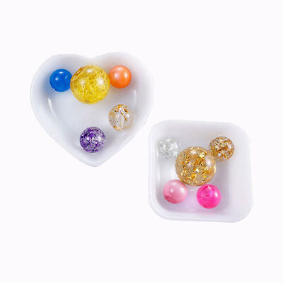 Crystal dropper DIY heart-shaped square silicone dish decoration mold Crystal dropper container mold