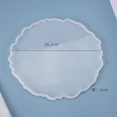 DIY crystal dropper mold, circular lace table, coaster, desktop decoration, fruit tray, silicone mold