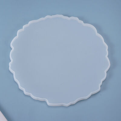 DIY crystal dropper mold, circular lace table, coaster, desktop decoration, fruit tray, silicone mold