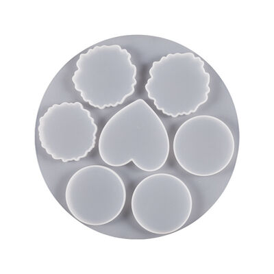 DIY crystal dropper irregular circular heart-shaped airbag phone holder jewelry hanging silicone mold