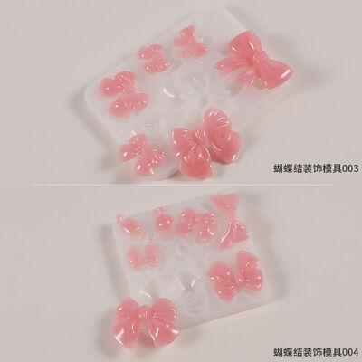 DIY crystal drop glue hairpin, hair clip grinder, mirror flower bow earrings, earrings pendant, silicone mold