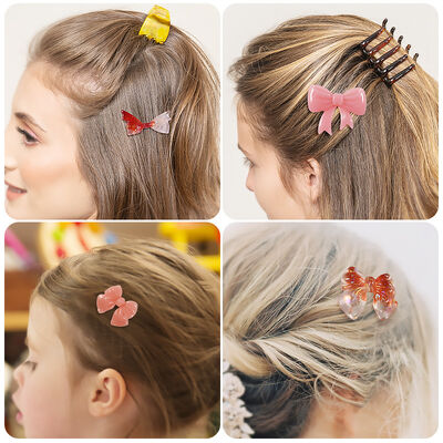 DIY crystal drop glue hairpin, hair clip grinder, mirror flower bow earrings, earrings pendant, silicone mold
