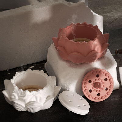 DIY resin lotus storage box, gypsum aromatherapy jar, candle cup, aromatherapy stove, silicone mold