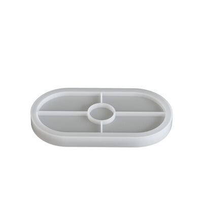 DIY Crystal Dropping Gel Elliptical Storage Dish Silicone Mold Aromatherapy Gypsum Tray Decoration Mold
