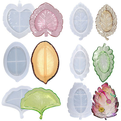 DIY crystal dropper mold, leaf plate, nut storage plate, silicone mold manufacturer wholesale