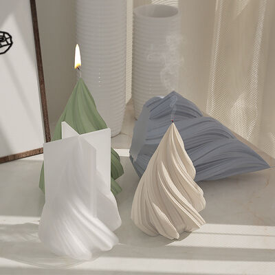 DIY Cone Candle Pendant Resin Gypsum Spiral Cone Jewelry Pendant Table Dropping Silicone Mold