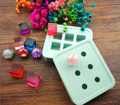 Crystal Dropping Gel Square Sphere Large Hemisphere Silicone Mold DIY Jewelry Ice Grid Candy Time Gem Pendant