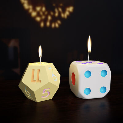 DIY Dice Mold Dropping Resin Aromatherapy Gypsum Candle Soap Pendant Table Silicone Mold