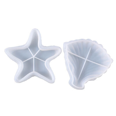 DIY crystal dropper mold, leaf starfish dish, fruit accessory storage box, silicone mold wholesale