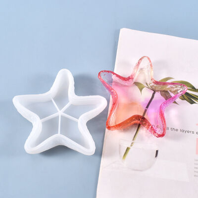 DIY crystal dropper mold, leaf starfish dish, fruit accessory storage box, silicone mold wholesale