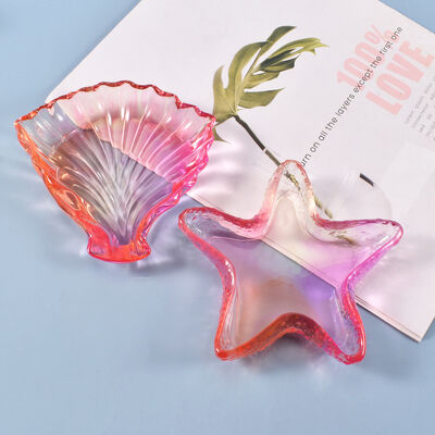 DIY crystal dropper mold, leaf starfish dish, fruit accessory storage box, silicone mold wholesale