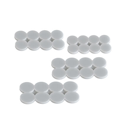 DIY resin 8-connected circular pendant dropper mold, aromatherapy keychain, backpack hanging decoration silicone mold