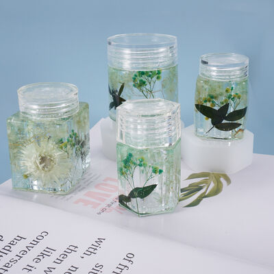 DIY crystal dropper mold bottle storage bottle storage sealed can with lid storage silicone mold
