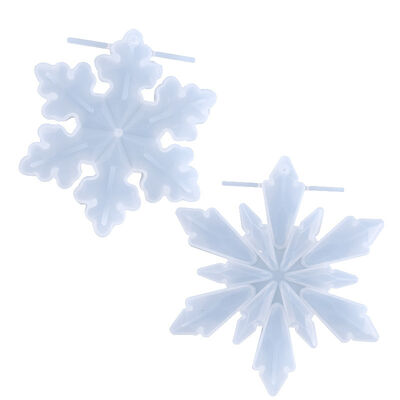 DIY crystal dropper mold homemade high mirror snowflake pendant jewelry silicone mold spot wholesale