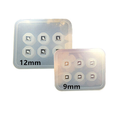 Crystal Droplet Pendant Bead Silicone Mold DIY Handmade Jewelry Cut Square Diamond Elliptical Bracelet Necklace