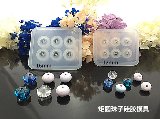 Crystal Droplet Pendant Bead Silicone Mold DIY Handmade Jewelry Cut Square Diamond Elliptical Bracelet Necklace