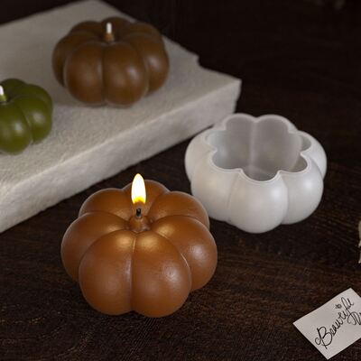 Pumpkin Aromatherapy Candle Decoration Decoration Dropping Mold DIY Halloween Series Candle Silicone Mold
