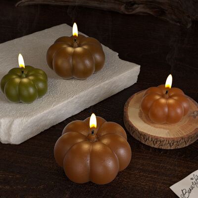 Pumpkin Aromatherapy Candle Decoration Decoration Dropping Mold DIY Halloween Series Candle Silicone Mold