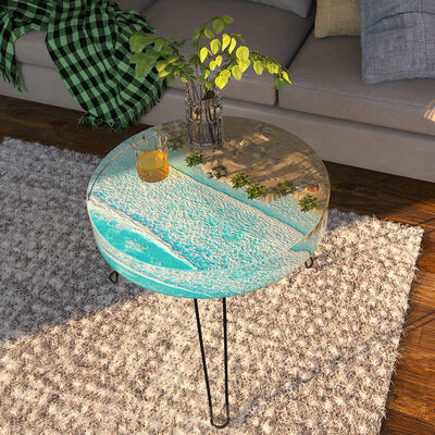DIY crystal dropper resin grinding tool, large circular table decoration, river table making, silicone mold