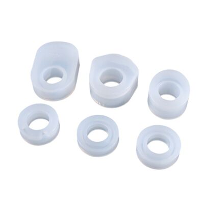 DIY Crystal Dropping Gel Mold Irregular Cut Surface Simple Cat Ear Ring Silicone Mold