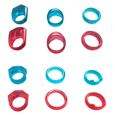 DIY Crystal Dropping Gel Mold Irregular Cut Surface Simple Cat Ear Ring Silicone Mold
